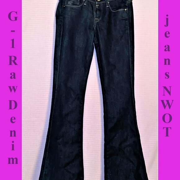 New Without Tags Women's G-Star Denim Jeans Dark Blue Size 27" - Picture 12 of 14